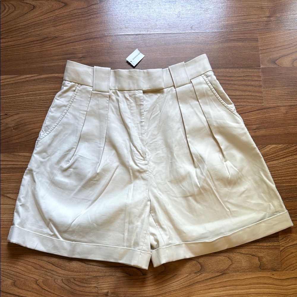 Banana Republic High-Rise Refined Pleated Shorts